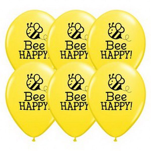 Ballon am Stiel, 1 st Bee happy