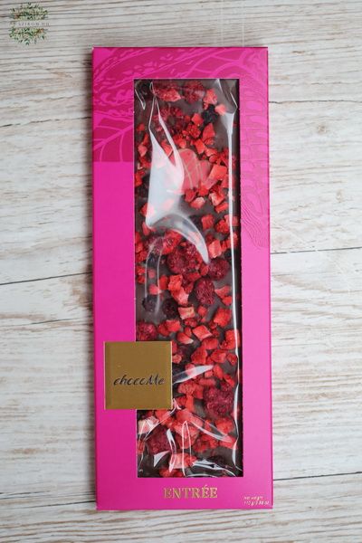 ChocoMe 100g milchshokolade, rote früchte