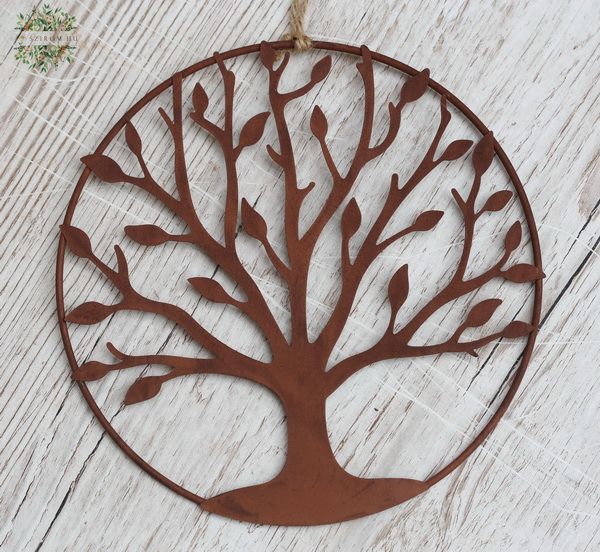 Tree of life metal wall decoration 19 cm