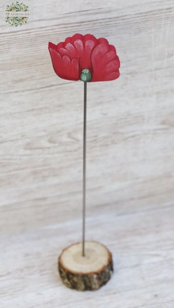 Wooden poppy 42cm