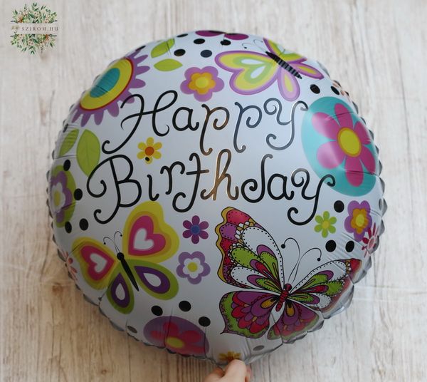 Ballon am Stiel, 44cm, Geburtstag