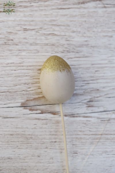 golden glitter egg stick