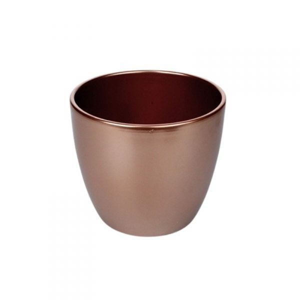Ceramic pot rosegold 19cm