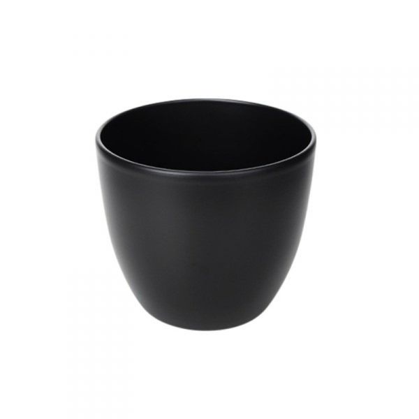 Ceramic pot matt anthracite 28cm