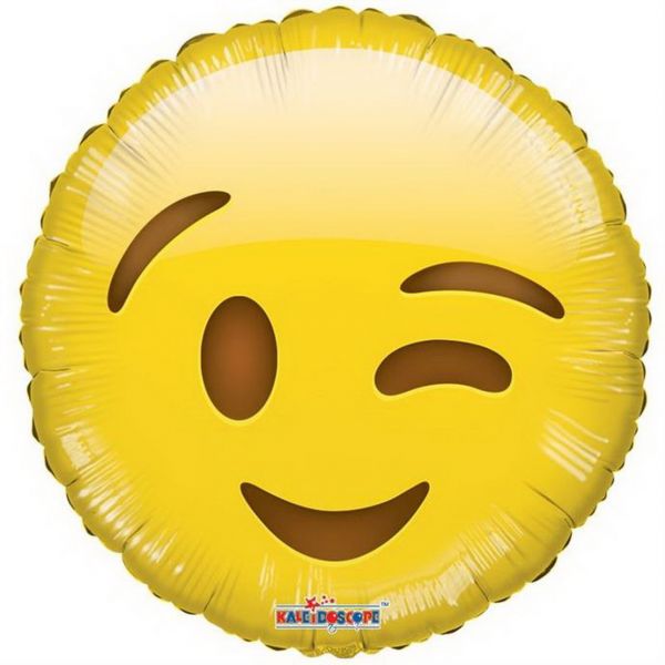 Kacsintó smiley lufi