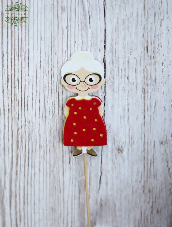 Granny figure on stick