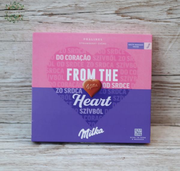 Milka heart bonbon strawberry 110g