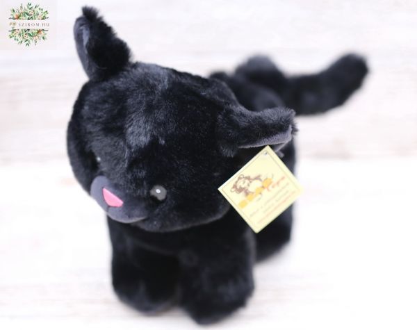 Plüss fekete Cica (20cm)