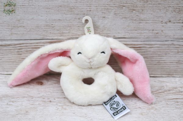 Plush bunny rattle (14cm)