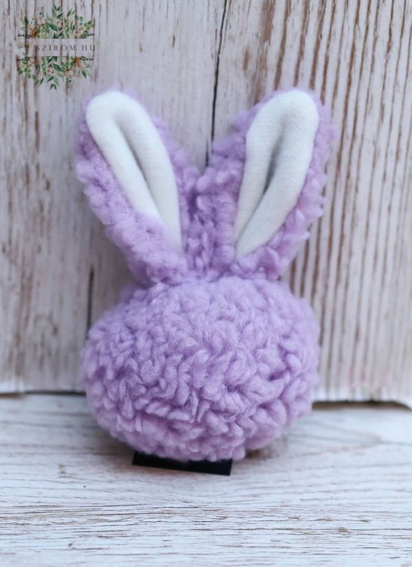 lila bolyhos nyuszi (10cm)