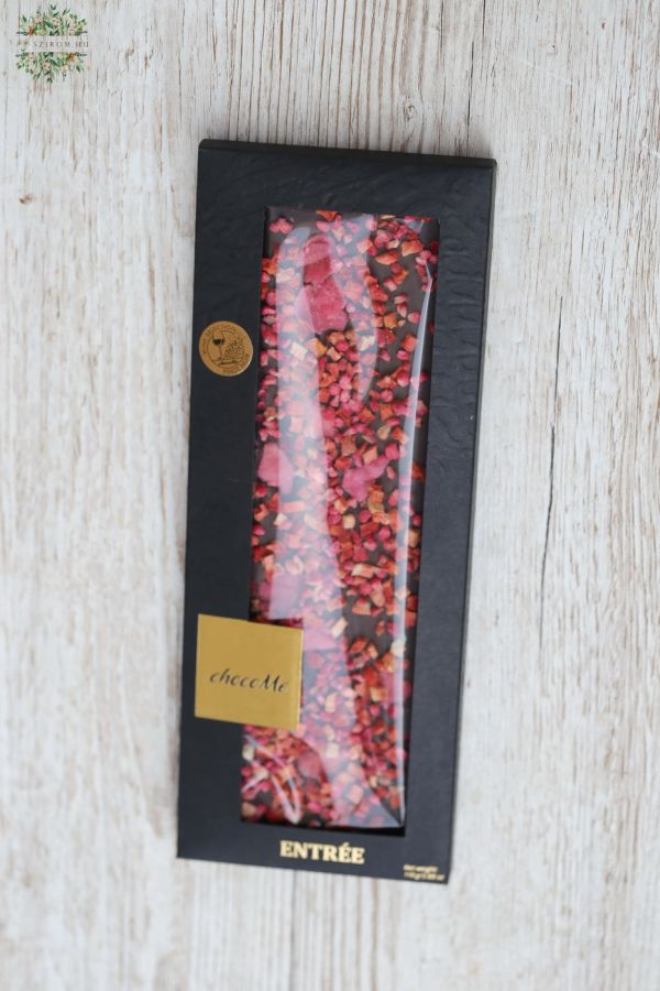 Choco Me Entrée 100g rózsaszirom, gyümölcs, dunkel Shokolade