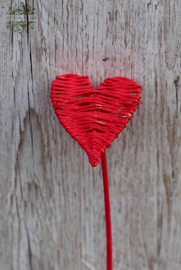 red heart-shaped stick (10cm)