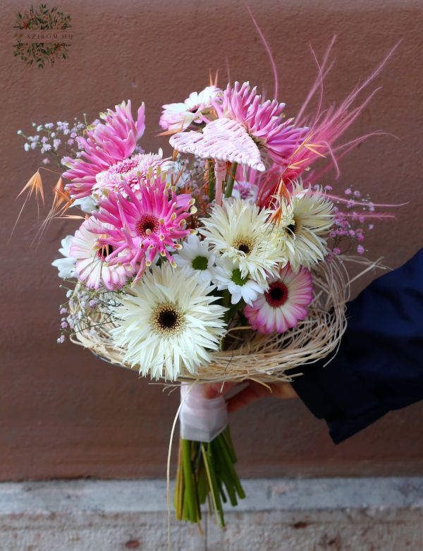 Bohemian gerbera bouquet with special gerberas