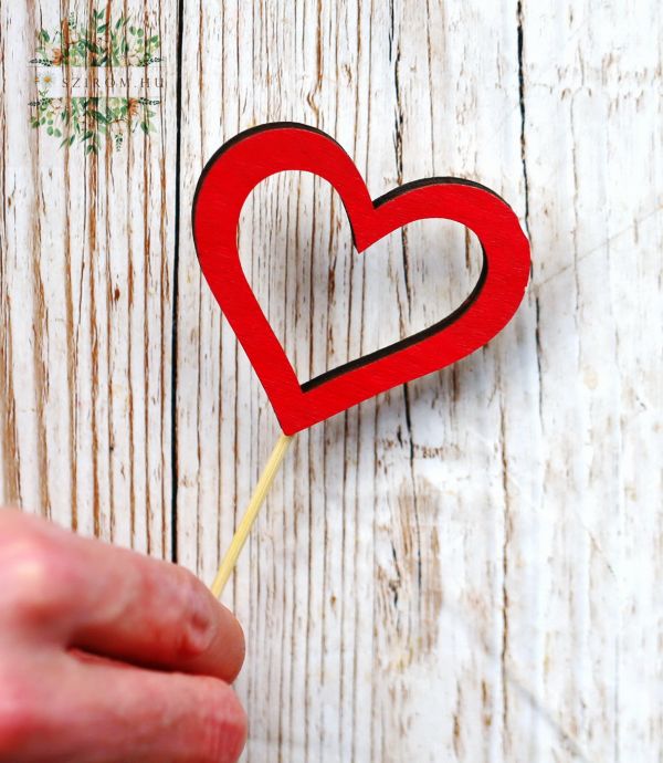 Heart figure on stick