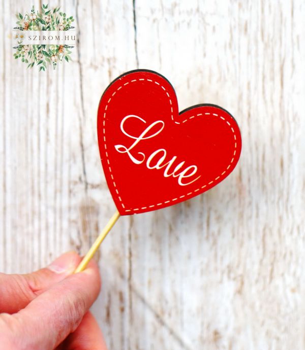 Heart figure on stick