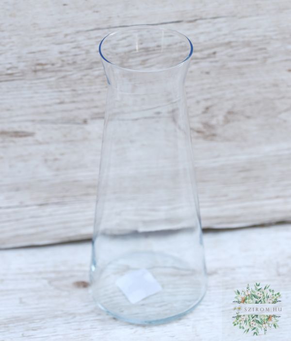 hosszúkás üveg váza (25 cm)