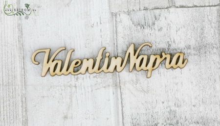 Valentinstag hölzernen Titel (10cm)