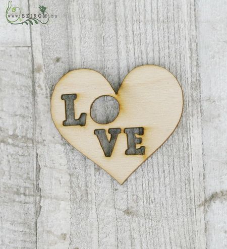 wooden heart (5cm)