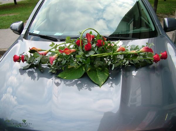 Autodekoration mit Blumen