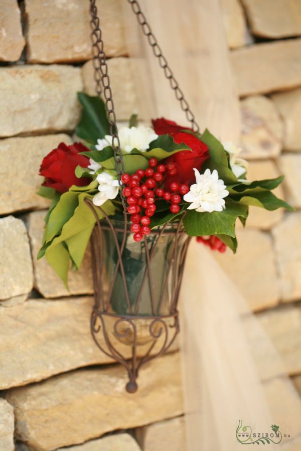 Flower decor,  Kőhegy restaurant, wedding