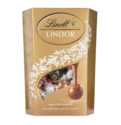 Lindt Lindor mixed chocolate (milk-, darkchokolate, creme and peanut) (200gr)