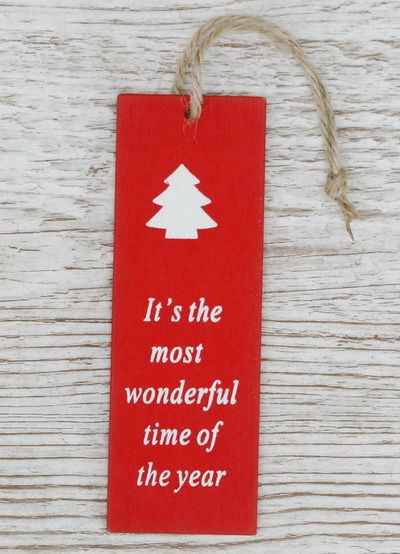 hölzerne Weihnachtskarte (12cm)