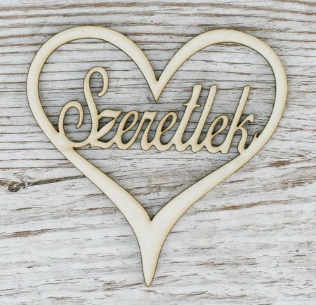 Liebe Holzschild (10cm)