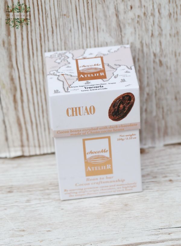 Atelier rCocoa beans enrobed with dark chocolate