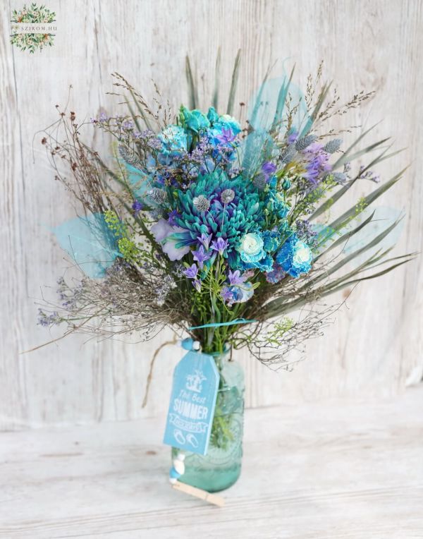 Blue sea style vase