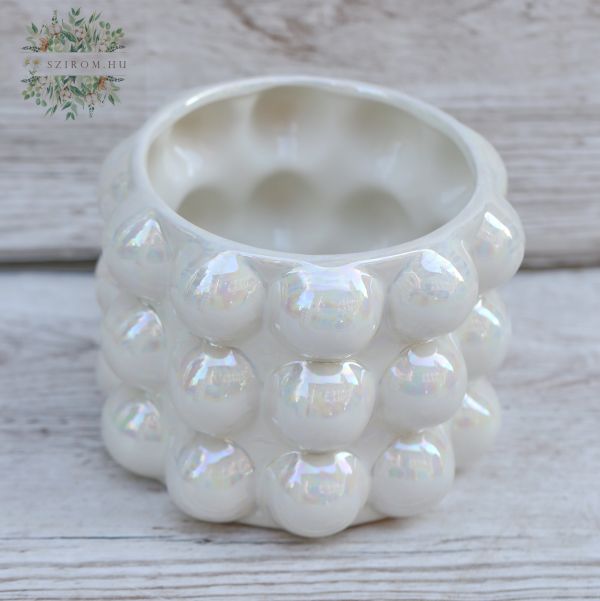 ceramic vase or flower pot (12x16cm)