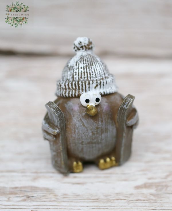 Vogel mit Hut 8 cm