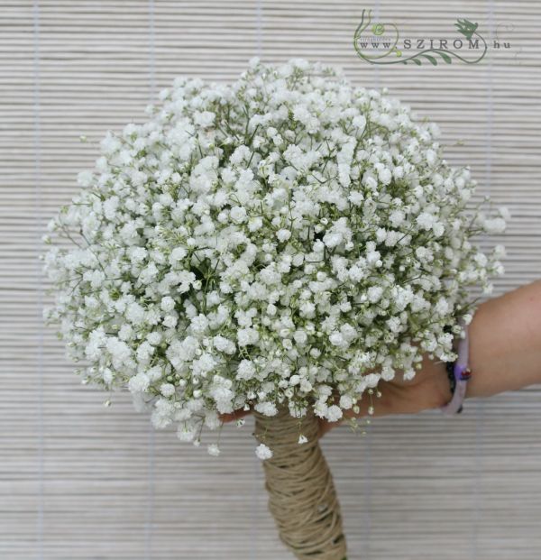 bridal bouquet (baby's beath, white)