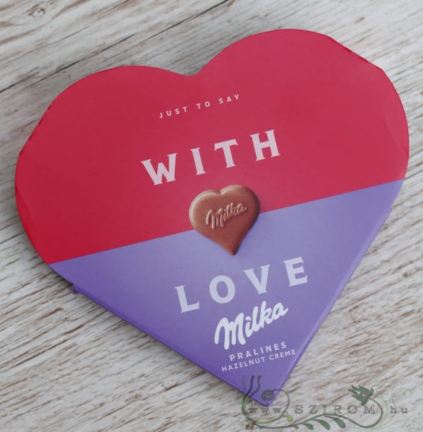 Milka tejcsokoládé praliné mogyorós krémtröltelékkel (44g)