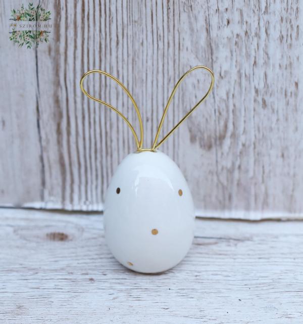 bunny-eared golden-spotted egg (13cm)