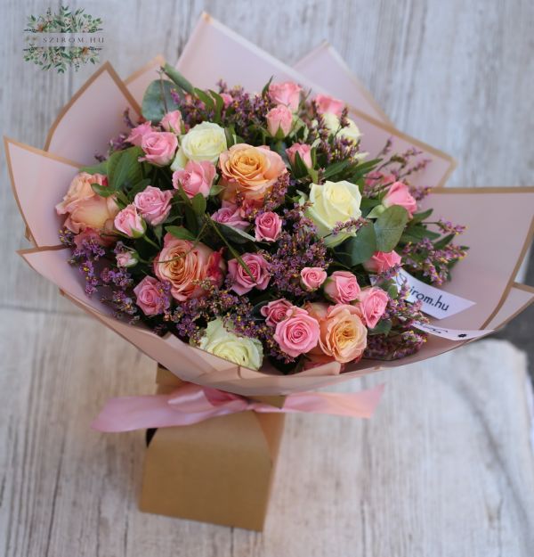 Romantic bouquet of roses (21 stems)