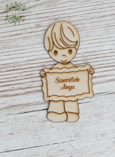 Szeretlek anyu fa tábla
