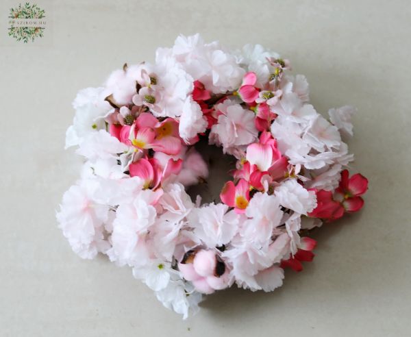 Spring Silkflower wreath 27cm
