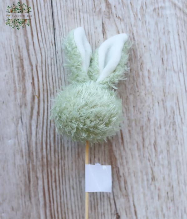 green sticked bunny