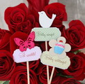 Figures on stick
