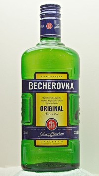 flower delivery Budapest - A bottle of Becherovka herbal liqueur 0,7l