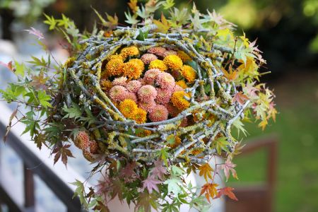 krizantém (krizi) modern csokor