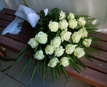 flower delivery Budapest - sympathy bouquet of 20 white premium roses