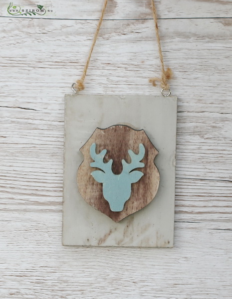 flower delivery Budapest - Wooden board with deer 16cm