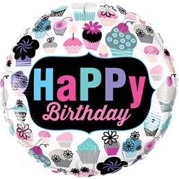flower delivery Budapest - Birthday mylar balloon (45cm)
