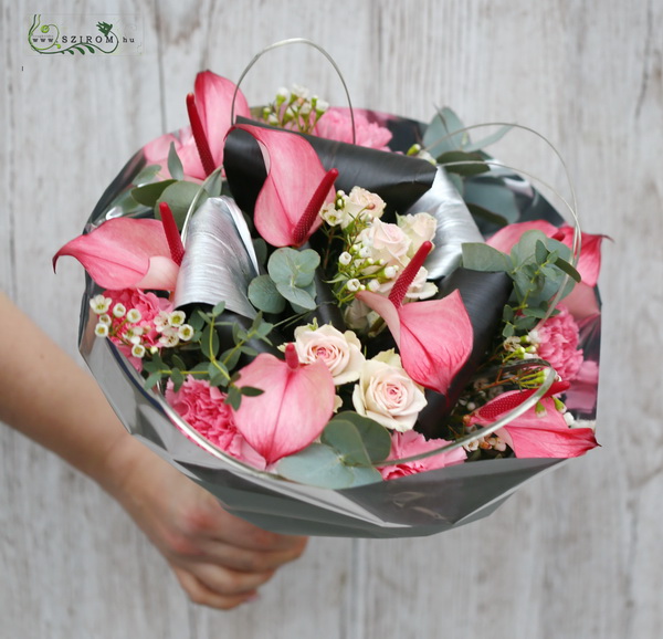 Blumenlieferung nach Budapest - Anthurium Bouquet (20 Stiele)