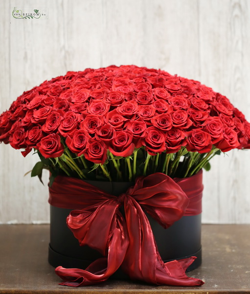 flower delivery Budapest - rose box with 200 threads