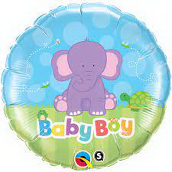 Blumenlieferung nach Budapest - Baby Junge Ballon auf Stick 45cm