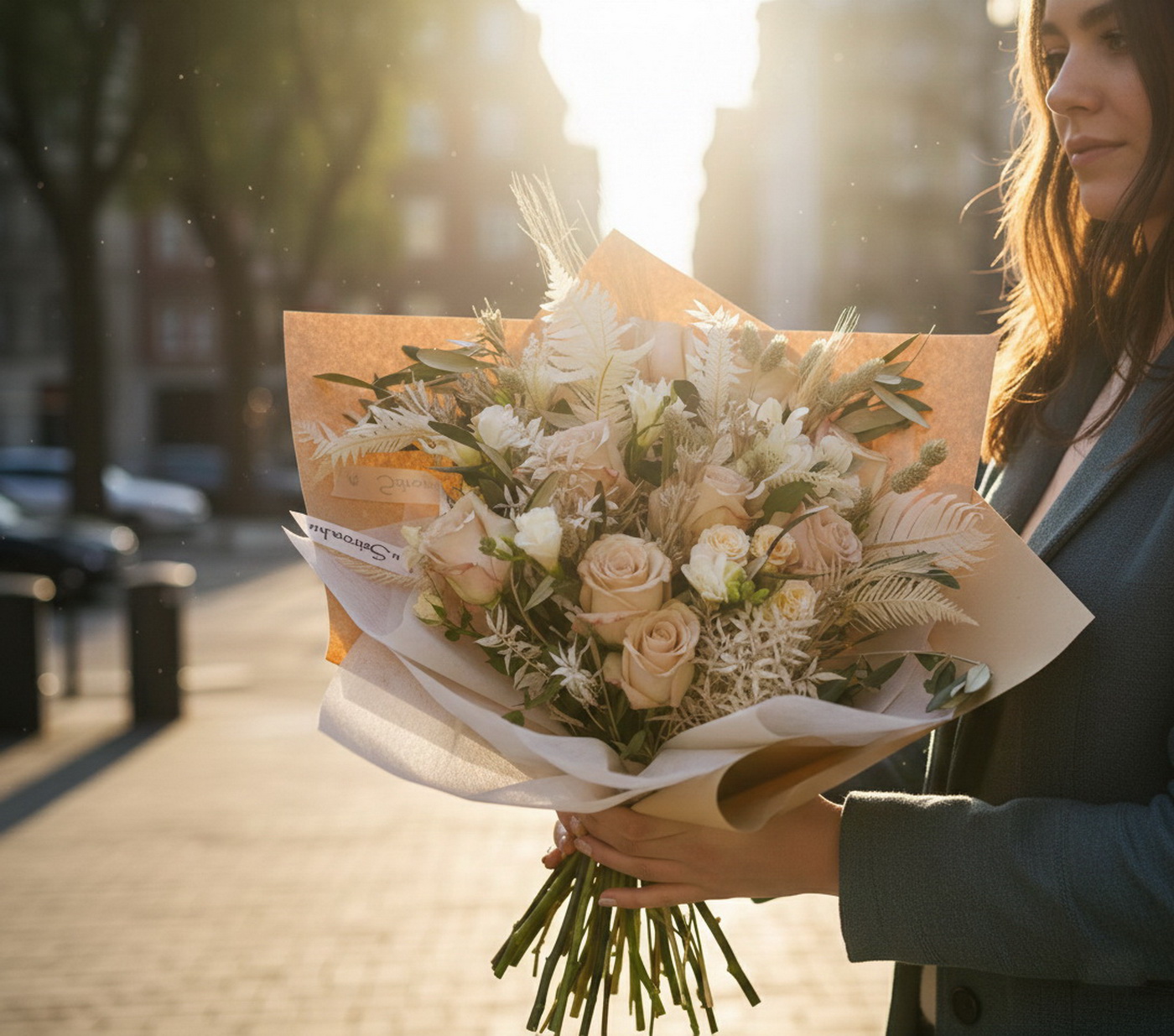 Blumenlieferung nach Budapest - Moderne Nude Strauss 