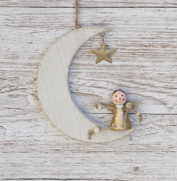 flower delivery Budapest - wooden moon 15cm