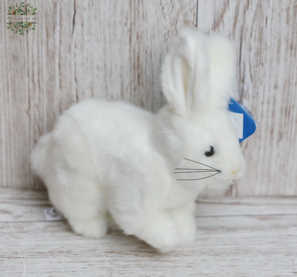 Blumenlieferung nach Budapest - Weißer Hase 15cm